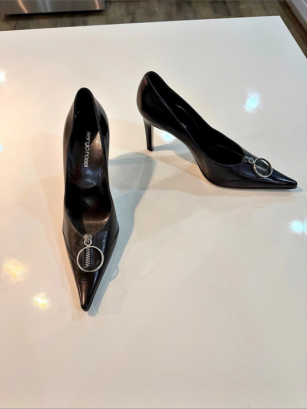 Sergio Rossi Pointed Toe Heels in Black Like New👠